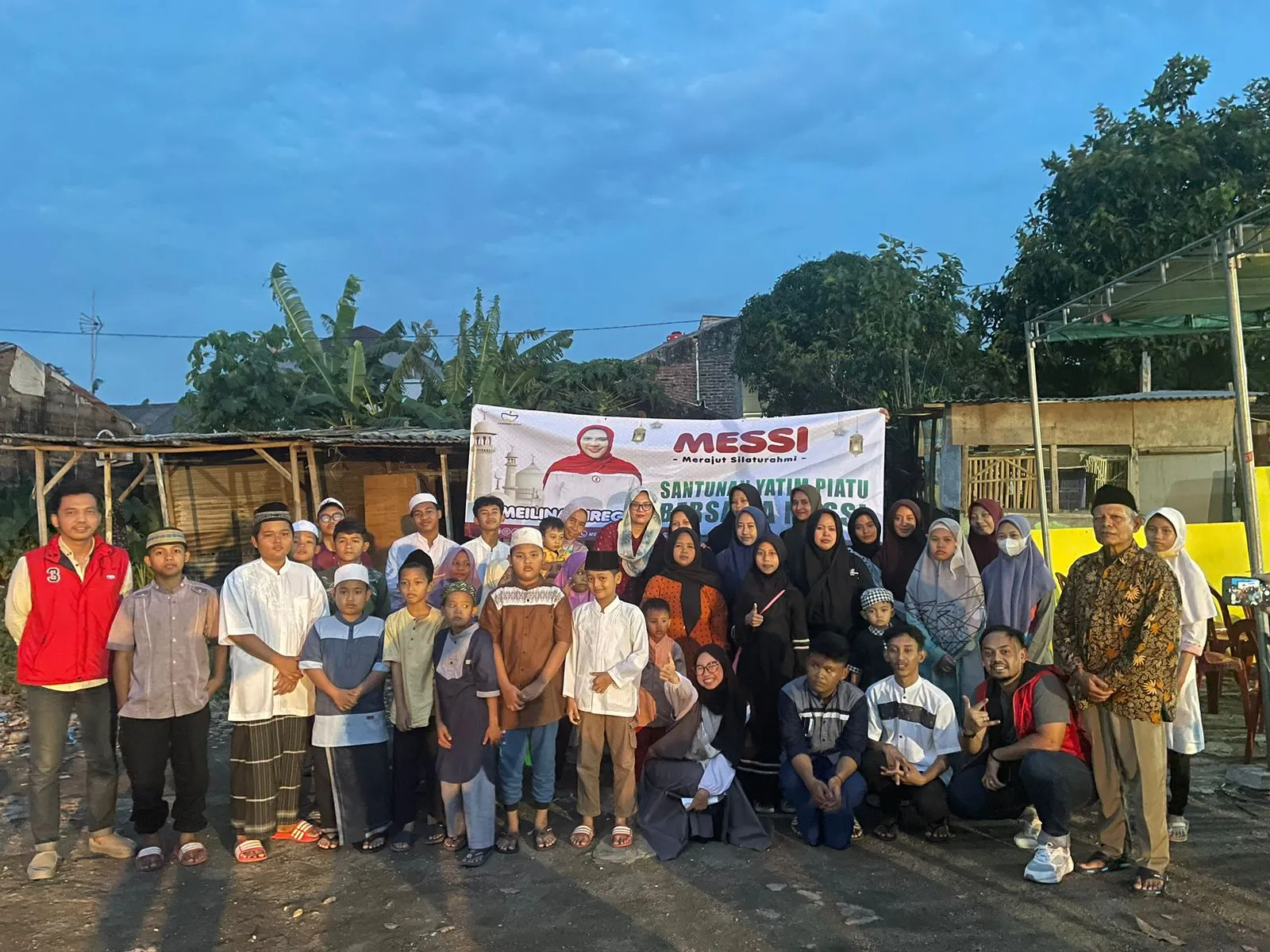 Meilina Siregar Menyambut Anak Yatim Piatu di Cakung, Jakarta Timur